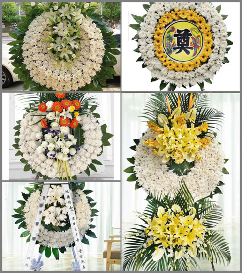 山西运城永济市栲栳镇卫村村花圈速递